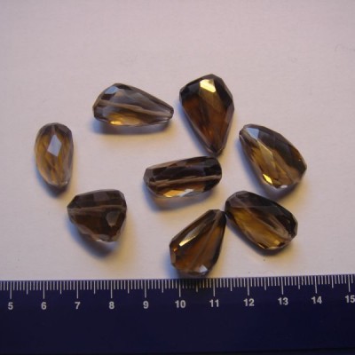 Smoky quartz bead